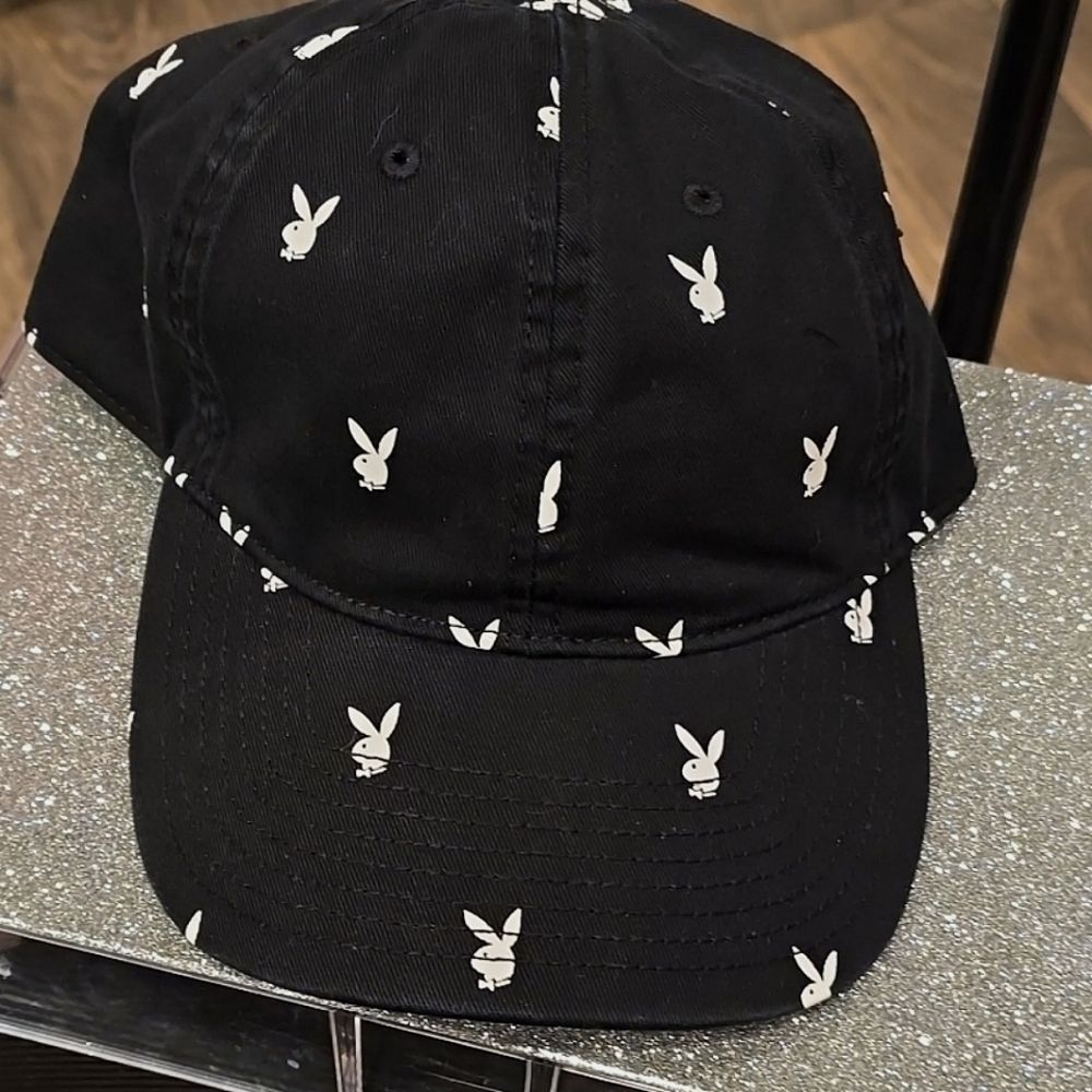 Playboy All-Over Rabbit Head Cap - Picture 5 of 6